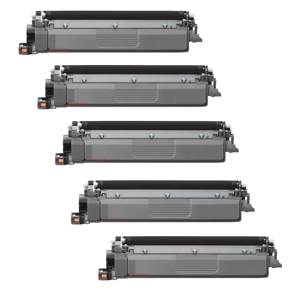 Compatible Brother TN258XLBK Black Toner 5 PACK