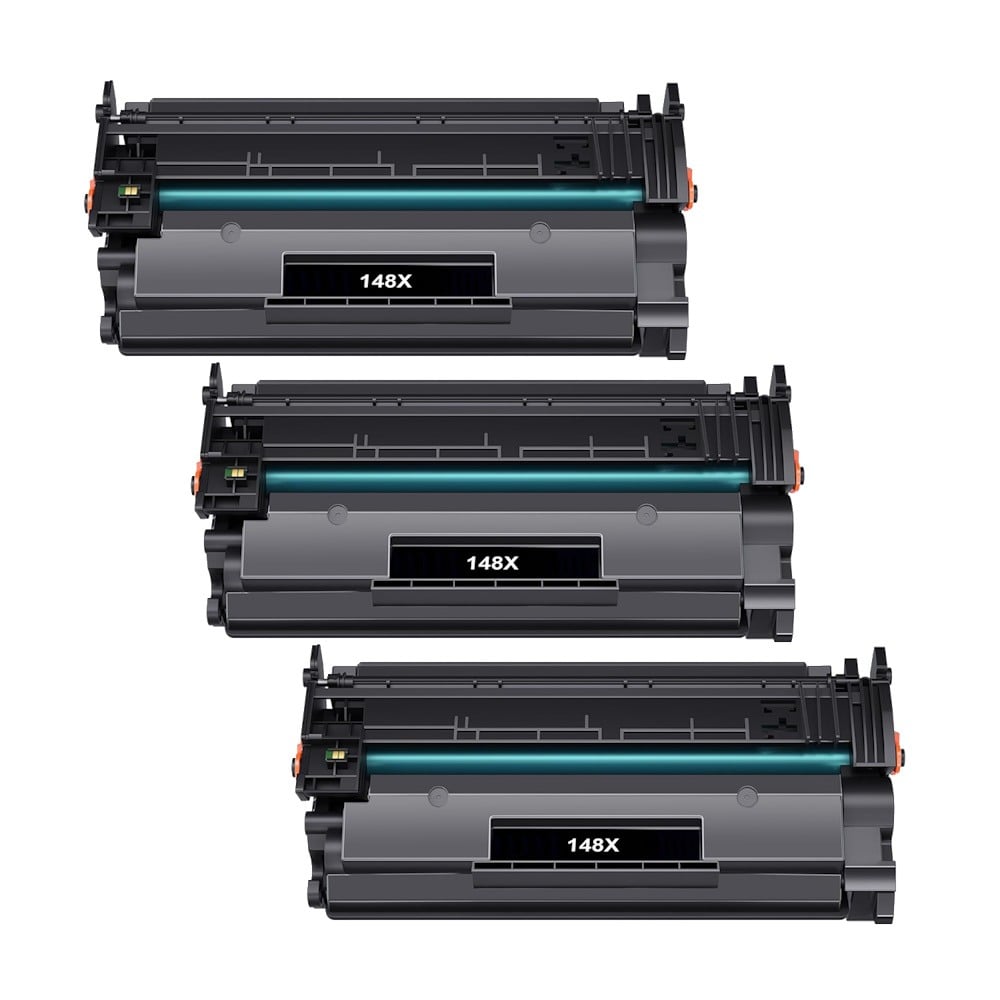 Compatible HP 148X High Yield Toner 3 PACK W1480X