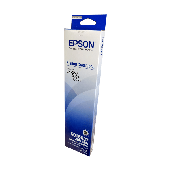 Genuine Epson S015637 LX-350 LX-300+ LX-300+II Printer Ribbon Genuine Epson S015637 LX-350 LX-300+ LX-300+II Printer Ribbon