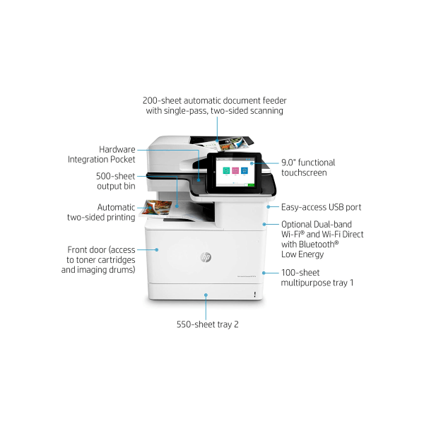 HP Colour LaserJet Enterprise MFP M776dn A3 Printer T3U55A