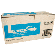 Genuine Kyocera TK-574C Cyan Toner Cartridge