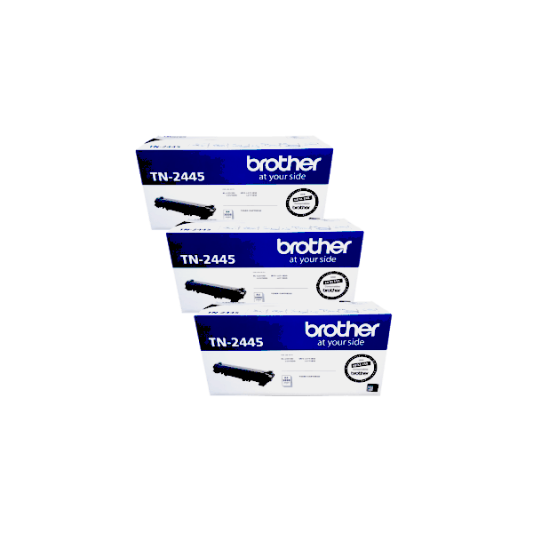 Genuine Brother TN-2445 Toner Cartridge High Yield 3 Pack