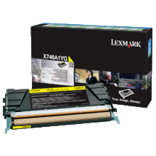 Genuine Lexmark X746A1YG Yellow Toner Cartridge