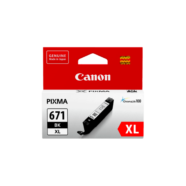 Genuine Canon CLI-671XL Black Ink Cartridge High Yield