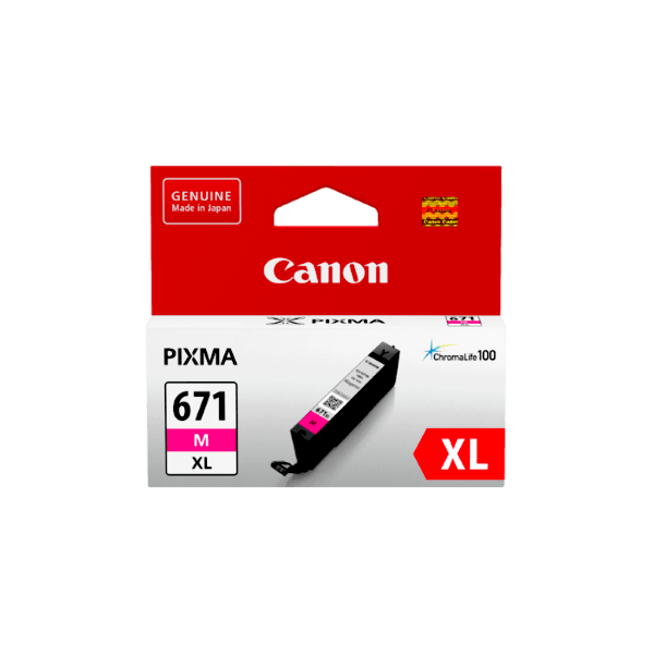Genuine Canon CLI-671XL Magenta Ink Cartridge High Yield