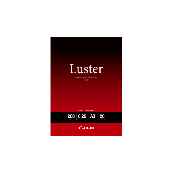 Canon Photo Paper Pro Luster LU-101 A3 20 Sheets