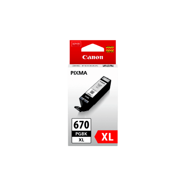 Genuine Canon PGI-670XL Black Ink Cartridge High Yield