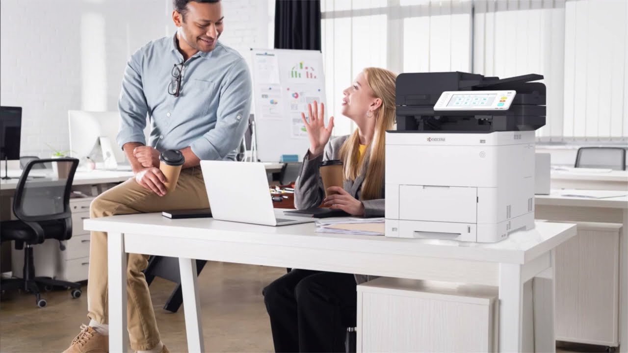 Kyocera ECOSYS MA4500ifx Mono Multifunction Laser Printer Video