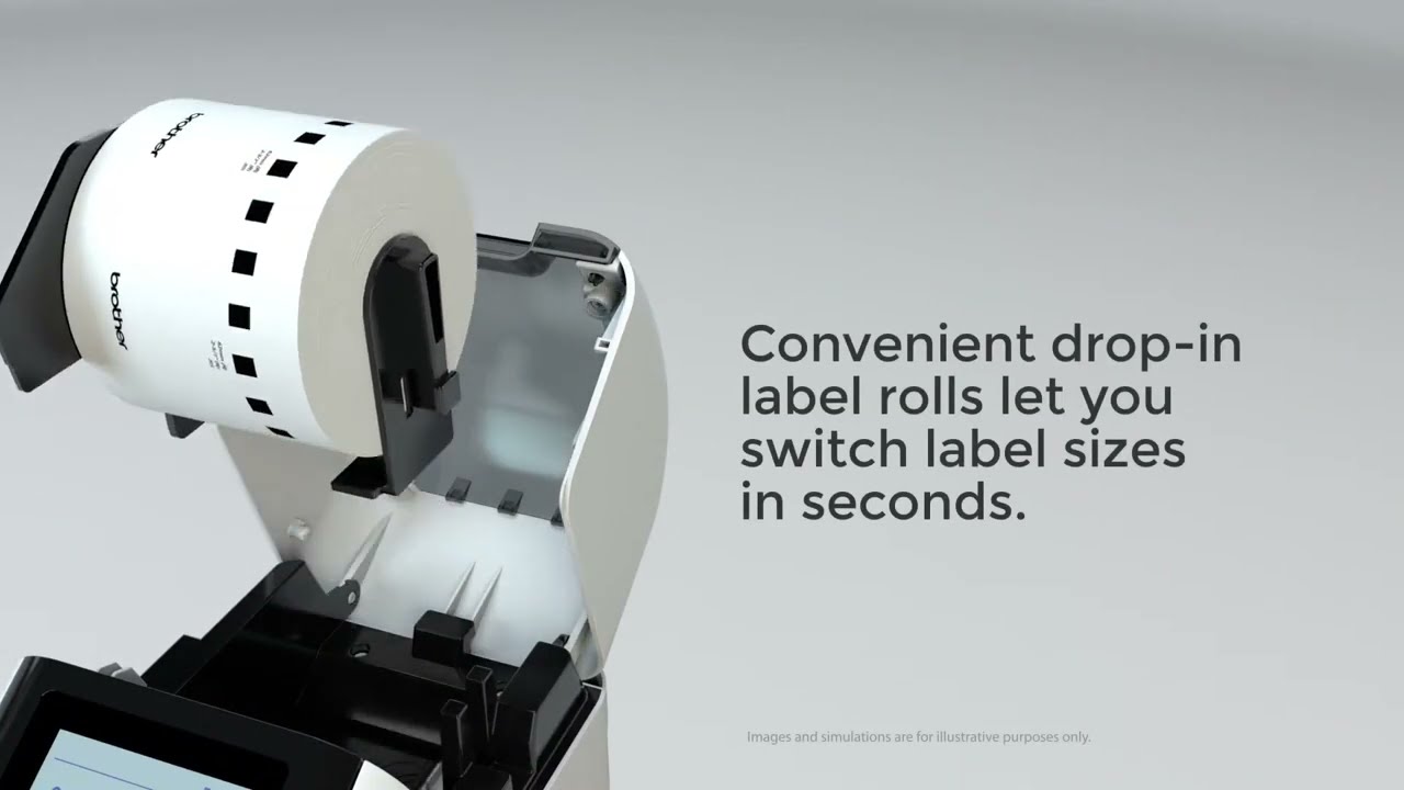 Brother QL-820NWB Wireless / Bluetooth /  Network Label Printer Video