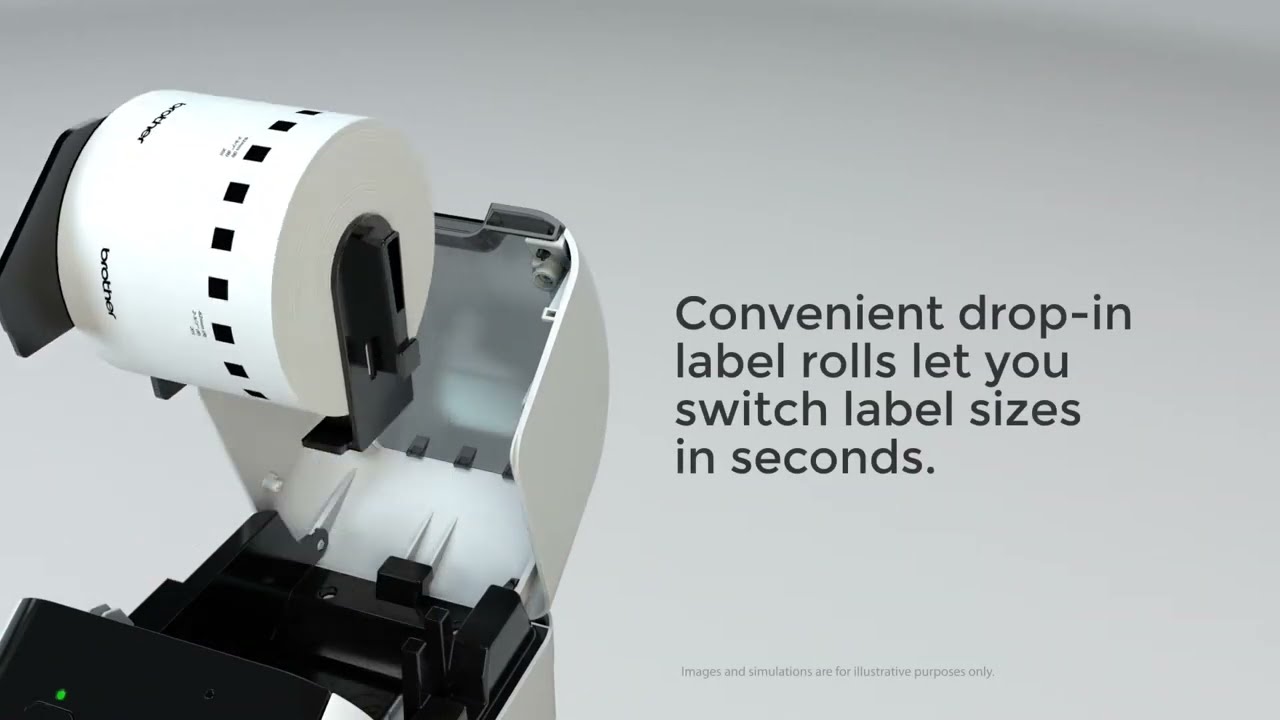 Brother QL-810W Wireless Label Printer Video
